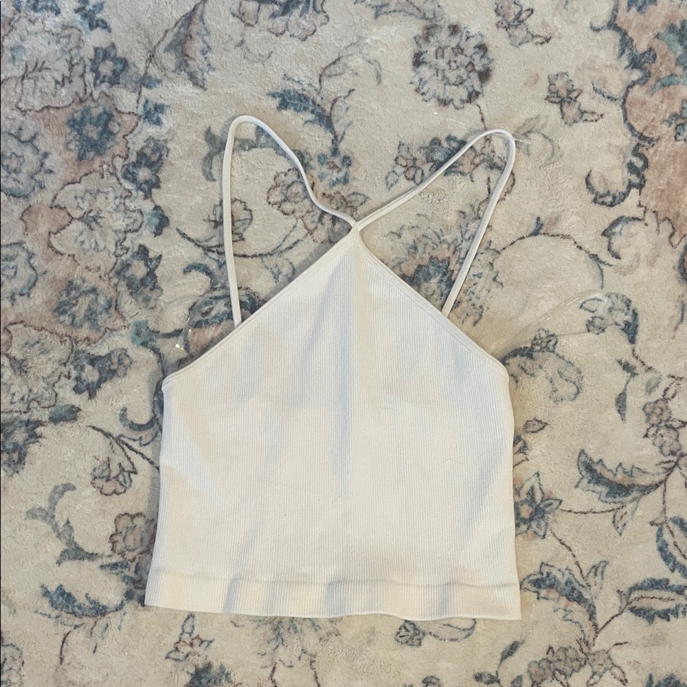White Halter Top Dry Goods
